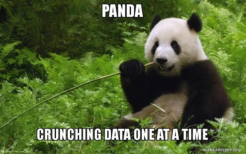 Pandas Data Science Meme